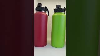 Insulated Water Bottle 32 oz Triple Wall Vacuum Stainless Steel (Cold for 48 Hrs) Leak Proof Non-BPA