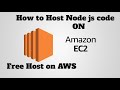 Deploy node js App/code on Aws  ec2 | How to host/deploy node js code on aws