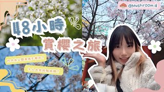 【 48小時櫻花之旅】🌸代代木公園好多櫻花？｜貼紙相令人「驚喜」🤣｜深夜遊走羽田機場✈️