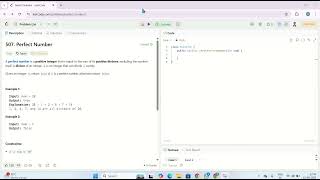 Perfect Number | LeetCode 507 | Java Solution Explained Step-by-Step