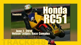 2003 Honda RC51 at Nelson Ledges, Intermediate Session #4, June 7, 2014