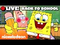 🔴 LIVE: Bikini Bottom Back to School MARATHON! ✏️ | SpongeBob | Nicktoons