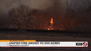 Unified Fire prompts evacuations, closes roads south of Belen | 10 p.m.