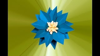 Paper crafts : Paper Flower tutorial | Easy paper flower | paper dahlia |  Nira Paper Craft |