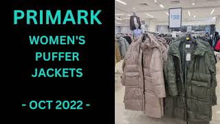PRIMARK WOMEN'S PUFFER BOMBER PARKA JACKETS | PRIMARK HAUL UK 2022 | WHATS NEW IN PRIMARK