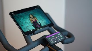 Echelon Connect Sport Bike iPad & iPhone mount with stats no subscription