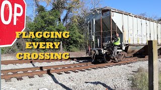 S02E318 Flagging Every Crossing (CSX, Train Crew, GP38-2, Switching, Freight Train, Train Horn)