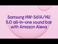 Samsung HW-S61A/XU 5.0 All-in-One Sound Bar with Amazon Alexa - Grey - Product Overview