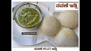 ಆರೋಗ್ಯಕರವಾದ ರುಚಿಯಾದ ಹೂವಿನಂತ ನವಣೆ ಇಡ್ಲಿ | Millet Idli Recipe in kannada