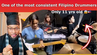 ONE OF THE MOST CONSISTENT DRUMMER'S IN THE PHILIPPINES IS ONLY 11YRS OLD - TALKING IN YOUR SLEEP