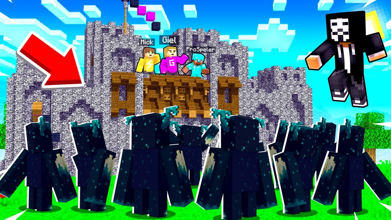 Hacker Sluit Ons In Minecraft Survival Youtube