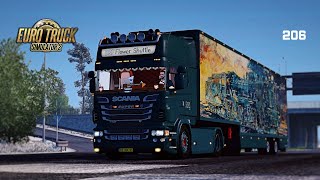 欧洲卡车模拟2 斯堪尼亚R620 冬季西俄运输花花曹操失败 Euro Truck Simulator 2