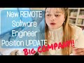 High Salary REMOTE Software Engineer Position Update