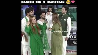 Danish sir x Rabesain 😂😂 || Rabeeca khan & Hussain tareen cute moment || Game show season 7 ||