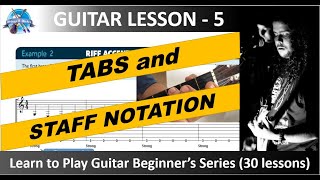TAB and Staff Notation I Reading Music I Notation for Guitar I Guitar for Beginners I Notation