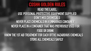 COSHH Golden Rules