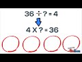 Division as an Unknown Multiplication Factor