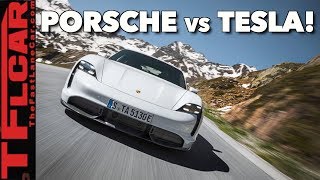 Is The New EV Porsche Taycan Turbo S Faster Than a Tesla In Ludicrous Mode?