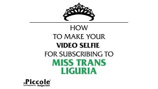 Subscription at Miss Trans Liguria – How to do