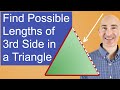 Find Possible Lengths of Third Side in a Triangle