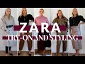 HUGE ZARA HAUL & TRY-ON | AUTUMN COLLECTION ZARA | Lydia Tomlinson