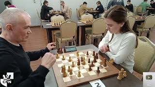 A. Suslyakov (1975) vs WFM Fatality (1999). Chess Fight Night. CFN. Blitz