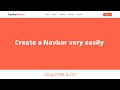 How to Create an Awesome NAVBAR Easily with HTML & CSS  | Tahmid Ahmed