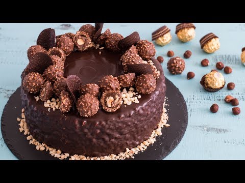 Ferrero Rocher Cake - 4k video Ferrero Rocher Cake - 4k video