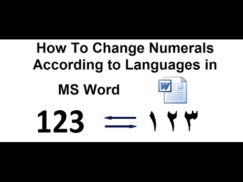 How to Change English Numbers to Arabic Numbers in MS Word ? How to Change English Numbers to Arabic Numbers in MS Word ?