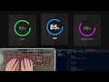 ASMR Programming - Pure CSS Circular Progress Bar | Html CSS - No Talking