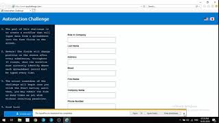 RPA Challenge Using Automation Anywhere(Javascript Function)