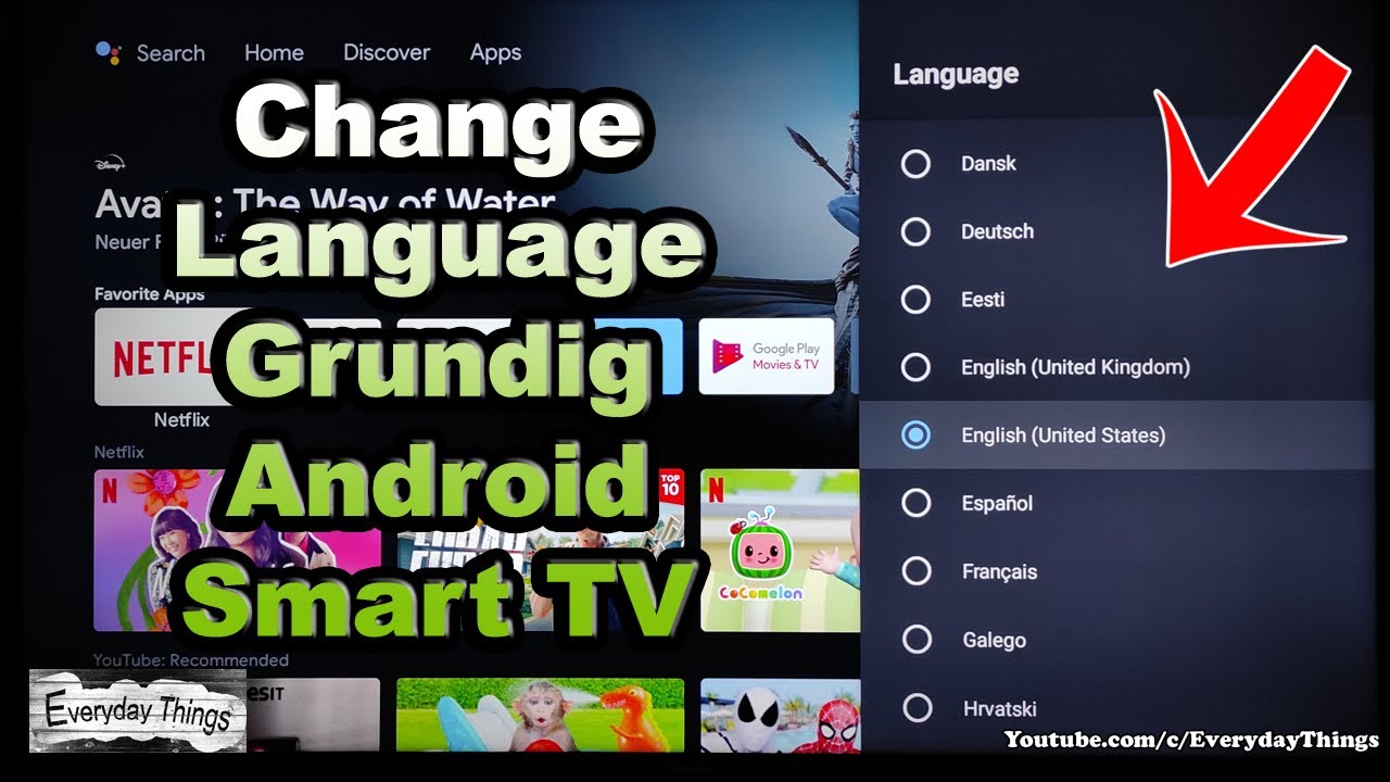 How To Change Language On Your Grundig Android Smart Tv Youtube