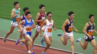 【頑張れ中大】関東ｲﾝｶﾚ 男子1部800m予選5組 田母神一喜 2018.5.26