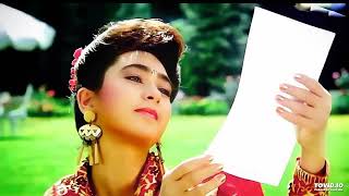 Pyar Ke kagaj Pe 💕 Love Song 💖 Jigar|Karishma Kapoor, Ajay Devgan
