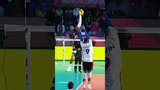 Jesus Herrera’s vertical jump is unreal 🚀 #epicvolleyball #volleyballworld #volleyball