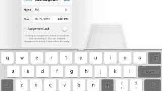 Showbie pt1 - Getting started and setting an assignment