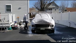 Kranzle K499TST pressure washer  - washing my Porsche Cayenne