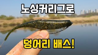 노싱커리그로 덩어리 배스! 금강 배스낚시