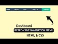 Responsive navbar | responsive navbar html css | Css Animation