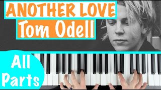 How to play ANOTHER LOVE - Tom Odell Piano Tutorial (Chords Accompaniment)