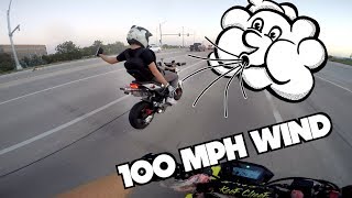 Riding With a Wind Advisory Warning! | Can the Grom handle it? | Forgetting My $1,000 Camera!