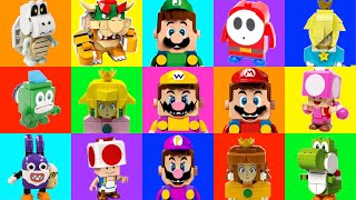 All Mario Party 10 characters - Lego Super Mario & Luigi vs Original