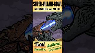 Godzilla vs Magneto - TOON SANDWICH #shorts #godzilla #trex #monsters #marvel