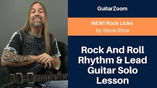 Rock And Roll Rhythm & Lead Guitar Solo Lesson | Rock Licks Workshop