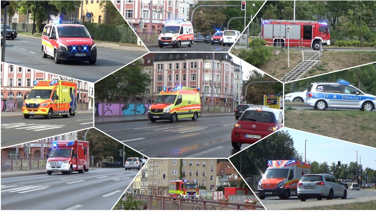 🚨Einsatzfahrten Von Polizei,Feuerwehr Und Rettungsdienst Von Gera Und ...