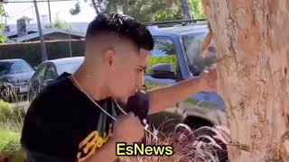 USA boxing star Anthony Herrera chopping wood with own hands !