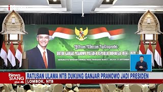 Ratusan Ulama NTB Dukung Ganjar Pranowo Jadi Presiden #iNewsSiang 28/09