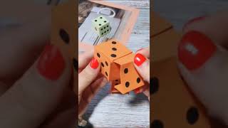 3d paper dice / how to make paper ludo dice #Shorts