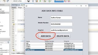 JAVA Swing Tutorial - How To Add A Row To JTable From JTextFields in Java NetBeans [WithSource Code]