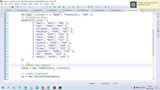 JTableDemo